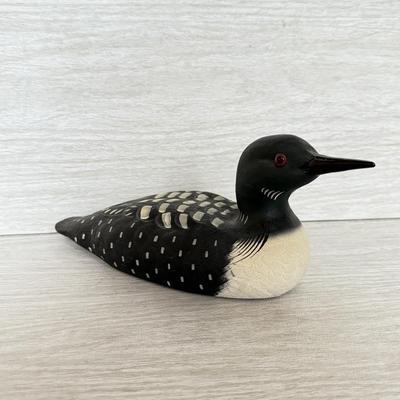 LOT 134K: 1992 Signed Loon Decoy by T Hughes