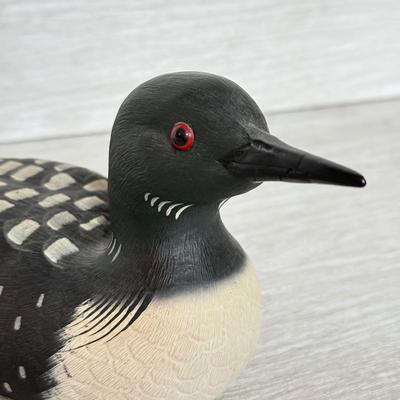 LOT 134K: 1992 Signed Loon Decoy by T Hughes