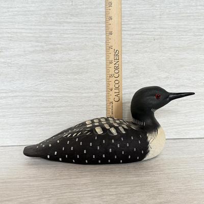 LOT 134K: 1992 Signed Loon Decoy by T Hughes