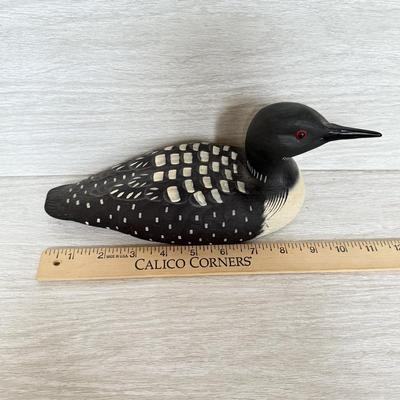 LOT 134K: 1992 Signed Loon Decoy by T Hughes