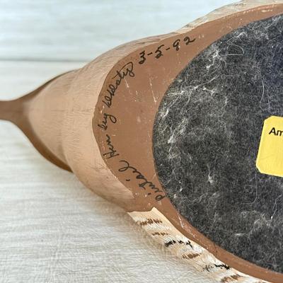 LOT 135K: 1992 Signed Pintail Hen Decoy