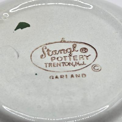 LOT 136K: Stangl Pottery Garland Plate, Gravy Boat, Covered Bowl, and 2 Small Plates