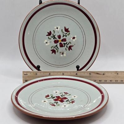 LOT 136K: Stangl Pottery Garland Plate, Gravy Boat, Covered Bowl, and 2 Small Plates