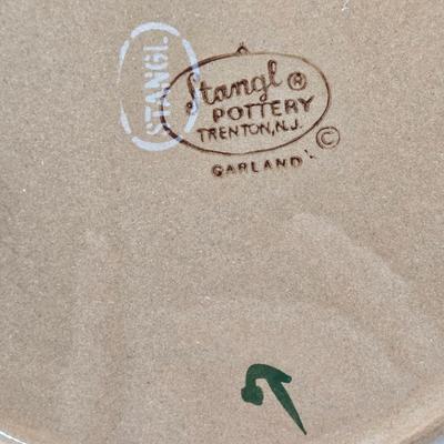 LOT 136K: Stangl Pottery Garland Plate, Gravy Boat, Covered Bowl, and 2 Small Plates