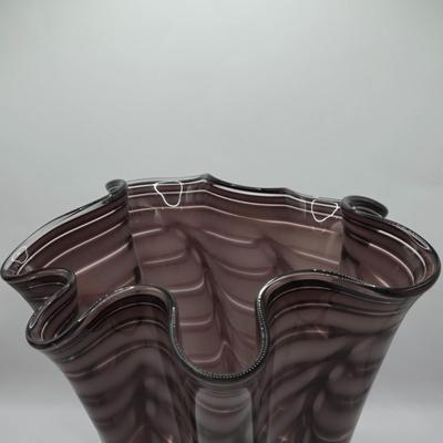 LOT 139K: Blown Glass Flower Vase Art Glass by Royal Gallery
