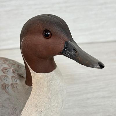 LOT 145K: 1991 Signed Pintail Drake Duck Decoy