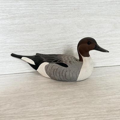 LOT 145K: 1991 Signed Pintail Drake Duck Decoy