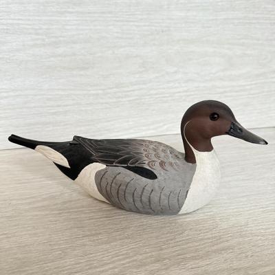 LOT 145K: 1991 Signed Pintail Drake Duck Decoy