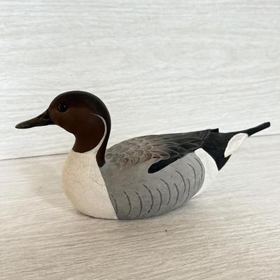 LOT 145K: 1991 Signed Pintail Drake Duck Decoy