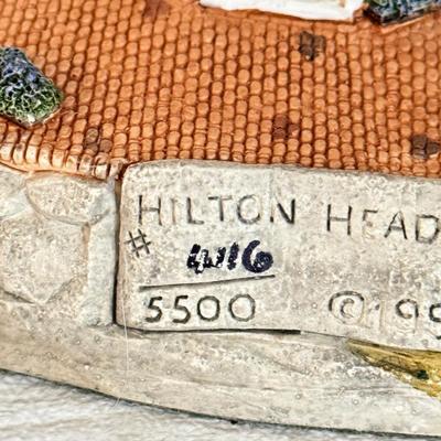 LOT 146K: 1998 Christmas Old Field Point Harbor Lights Lighthouse #707 w/ Harbor Lights Lighthouses: Alcatraz Island California #417...