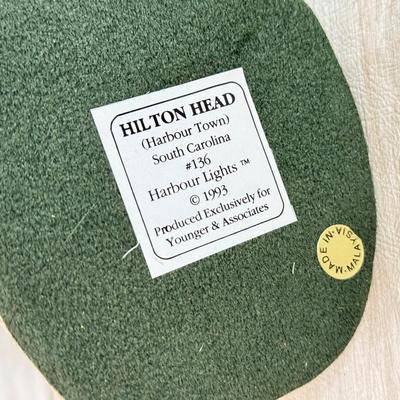 LOT 146K: 1998 Christmas Old Field Point Harbor Lights Lighthouse #707 w/ Harbor Lights Lighthouses: Alcatraz Island California #417...