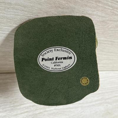 LOT 149K: Harbor Lights Lighthouses: Society Exclusive Point Fermin California #501 & Sand Island Wisconsin #112