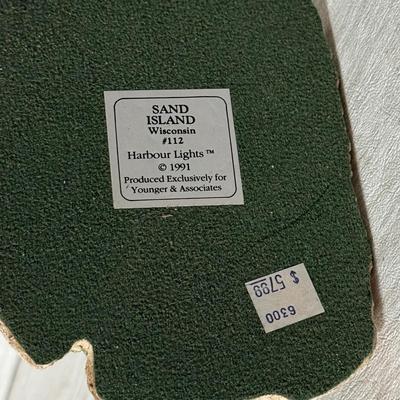 LOT 149K: Harbor Lights Lighthouses: Society Exclusive Point Fermin California #501 & Sand Island Wisconsin #112