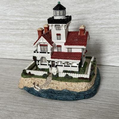 LOT 149K: Harbor Lights Lighthouses: Society Exclusive Point Fermin California #501 & Sand Island Wisconsin #112