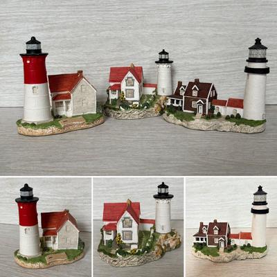 LOT 150K: Harbor Lights Lighthouses: Nauset Beach Massachusetts #126, Cape Neddick Maine #141 & Highland Light Massachusetts #161