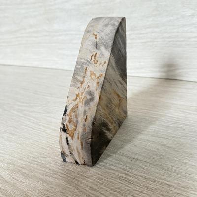 LOT 154L: Green Geode Bookends & Stone Bookends