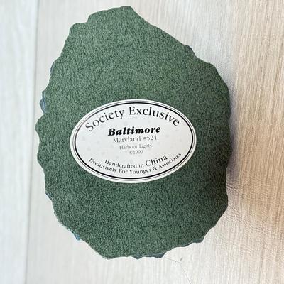 LOT 155K: Harbor Lights Lighthouses: Barnegat New Jersey #139, East Point NJ #260 & Society Exclusive Baltimore Maryland #524