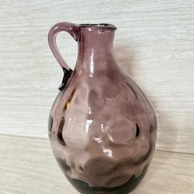 LOT 161F: Purple Art Glass Vases