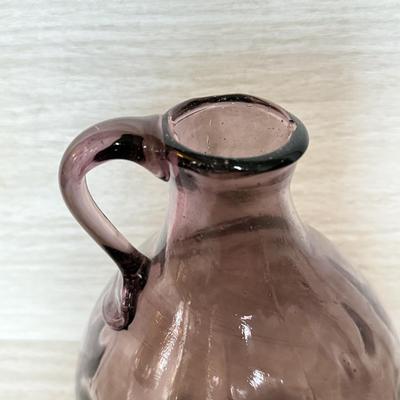 LOT 161F: Purple Art Glass Vases