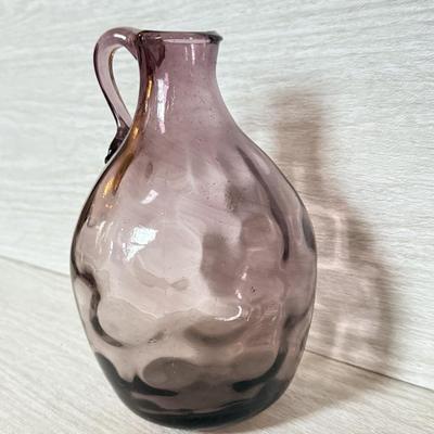 LOT 161F: Purple Art Glass Vases