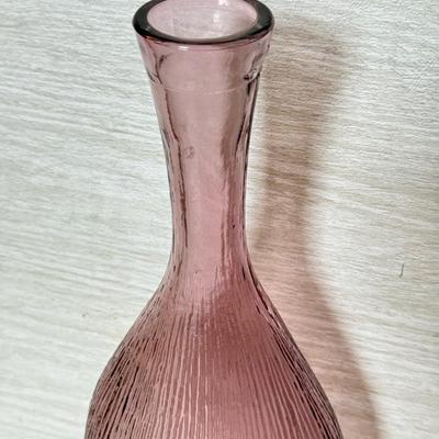 LOT 161F: Purple Art Glass Vases