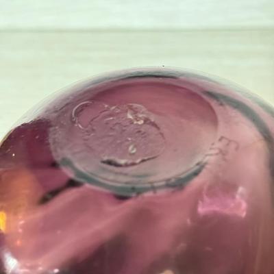 LOT 161F: Purple Art Glass Vases