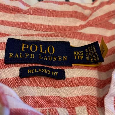 LOT 166 Z: Polo by Ralph Lauren Collection; Hoodie, T-shirts, Button Up, & Tank Top