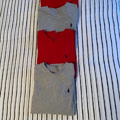 LOT 168 Z: Polo by Ralph Lauren Collection; Long Sleeve Shirts, Thermals, Zip Up Hoodie, Sweatshirt, & Sweater