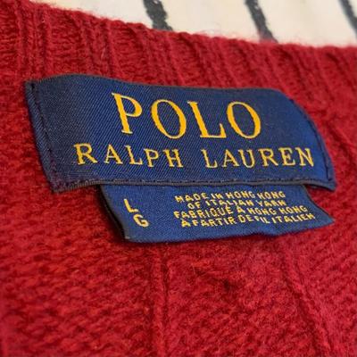LOT 168 Z: Polo by Ralph Lauren Collection; Long Sleeve Shirts, Thermals, Zip Up Hoodie, Sweatshirt, & Sweater