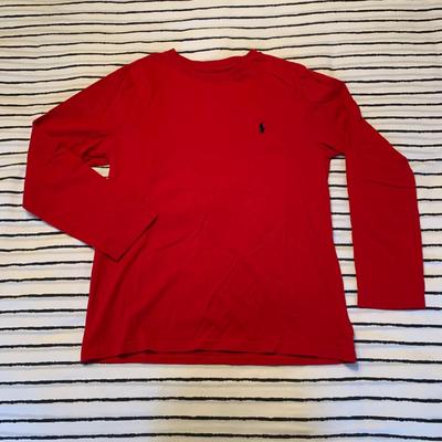 LOT 168 Z: Polo by Ralph Lauren Collection; Long Sleeve Shirts, Thermals, Zip Up Hoodie, Sweatshirt, & Sweater