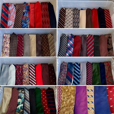 LOT 175 Z: Necktie Collection; Christian Dior, Kenneth Cole, Bugatti, & More