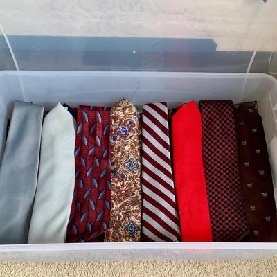 LOT 175 Z: Necktie Collection; Christian Dior, Kenneth Cole, Bugatti, & More