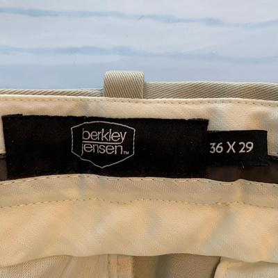 LOT 180 Z: Tote of Men's Pants & Suspenders; Dockers, Haggar, Towncraft, & More!