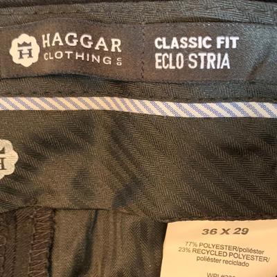 LOT 180 Z: Tote of Men's Pants & Suspenders; Dockers, Haggar, Towncraft, & More!