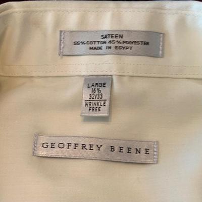 LOT 241 Z: Tote of Men's Dress Shirts (Some NIP); Geoffrey Beene, Stafford, Van Heusen, & More!