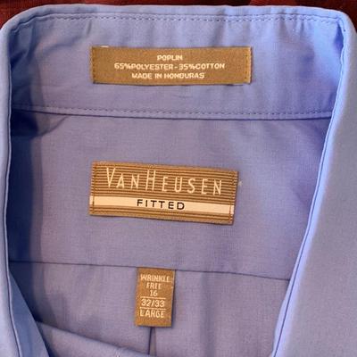 LOT 241 Z: Tote of Men's Dress Shirts (Some NIP); Geoffrey Beene, Stafford, Van Heusen, & More!