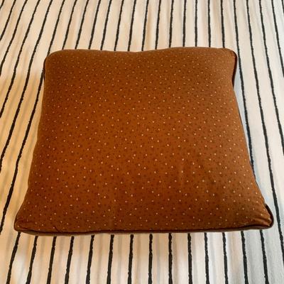 LOT 244 Z: Vintage Hand Carved Cane Seat Chair & Cross Stitched Pillow