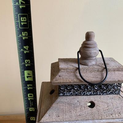 LOT 245 Z: Raw Wood 3 Drawer Dresser w/ Decor