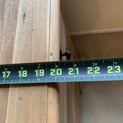 LOT 245 Z: Raw Wood 3 Drawer Dresser w/ Decor