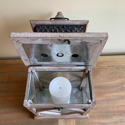 LOT 245 Z: Raw Wood 3 Drawer Dresser w/ Decor