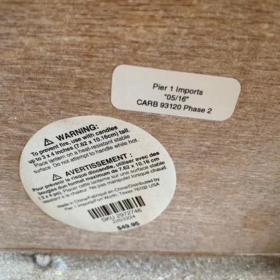 LOT 245 Z: Raw Wood 3 Drawer Dresser w/ Decor