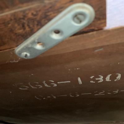 LOT 246 Z: 8 Drawer Vanity Dresser w/ Mirror & Wheat Accents