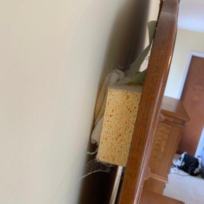 LOT 246 Z: 8 Drawer Vanity Dresser w/ Mirror & Wheat Accents