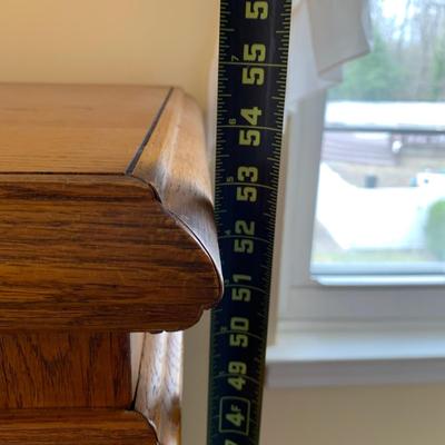 LOT 247 Z: 5 Drawer Chest Of Drawers w/ Wheat Accent