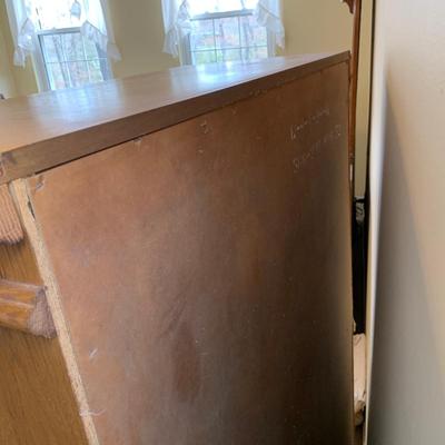 LOT 247 Z: 5 Drawer Chest Of Drawers w/ Wheat Accent