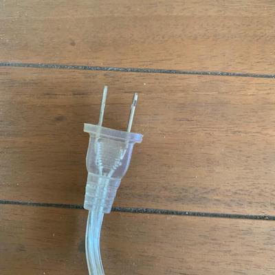 LOT 248 Z: 2 Drawer Raw Wood Side Table w/ Glass Lamp