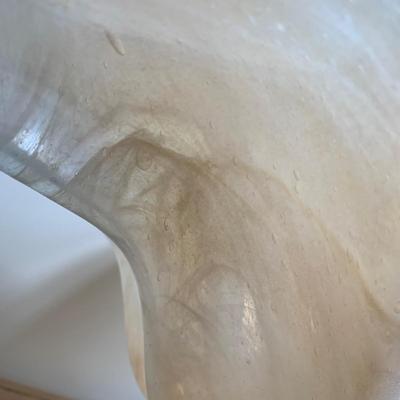 LOT 258 X: Gorgeous Iridescent Murano Glass Flower Bowl Centrepiece