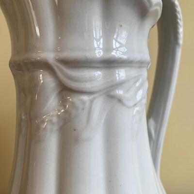 LOT 264 Y: Royal Burgess & Goddard Wash Bowl & Pitcher w/ Elsmore & Forster Pitcher