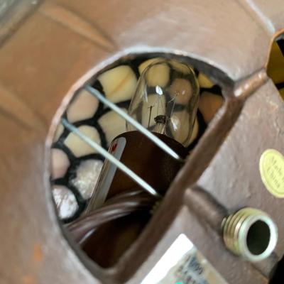 LOT 265 Z: Stained Glass Turtle Lamp