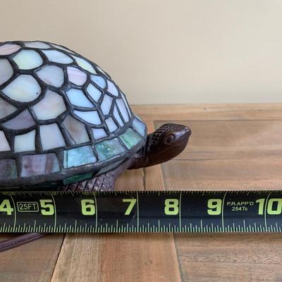 LOT 265 Z: Stained Glass Turtle Lamp